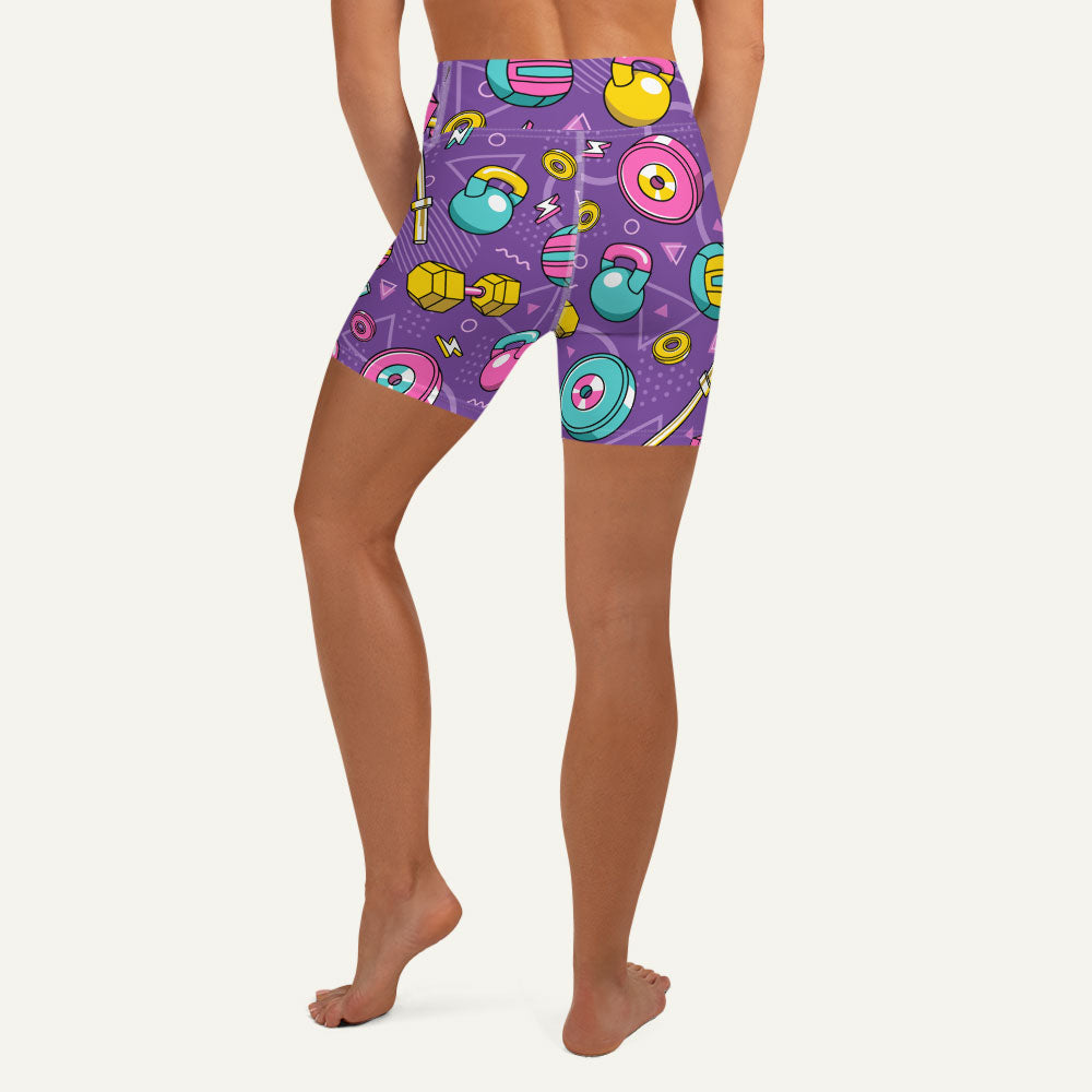 90s Weights Purple High-Waisted Shorts