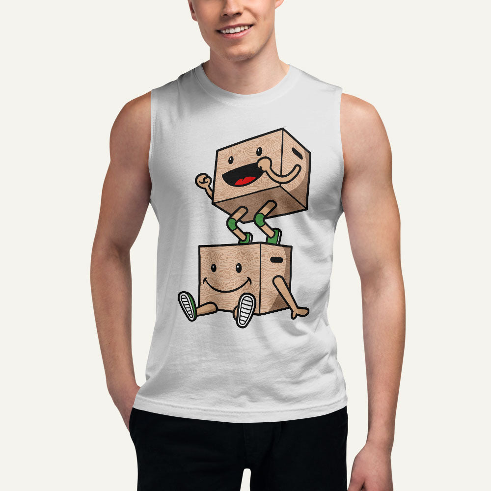 Box Jump Box Men’s Muscle Tank