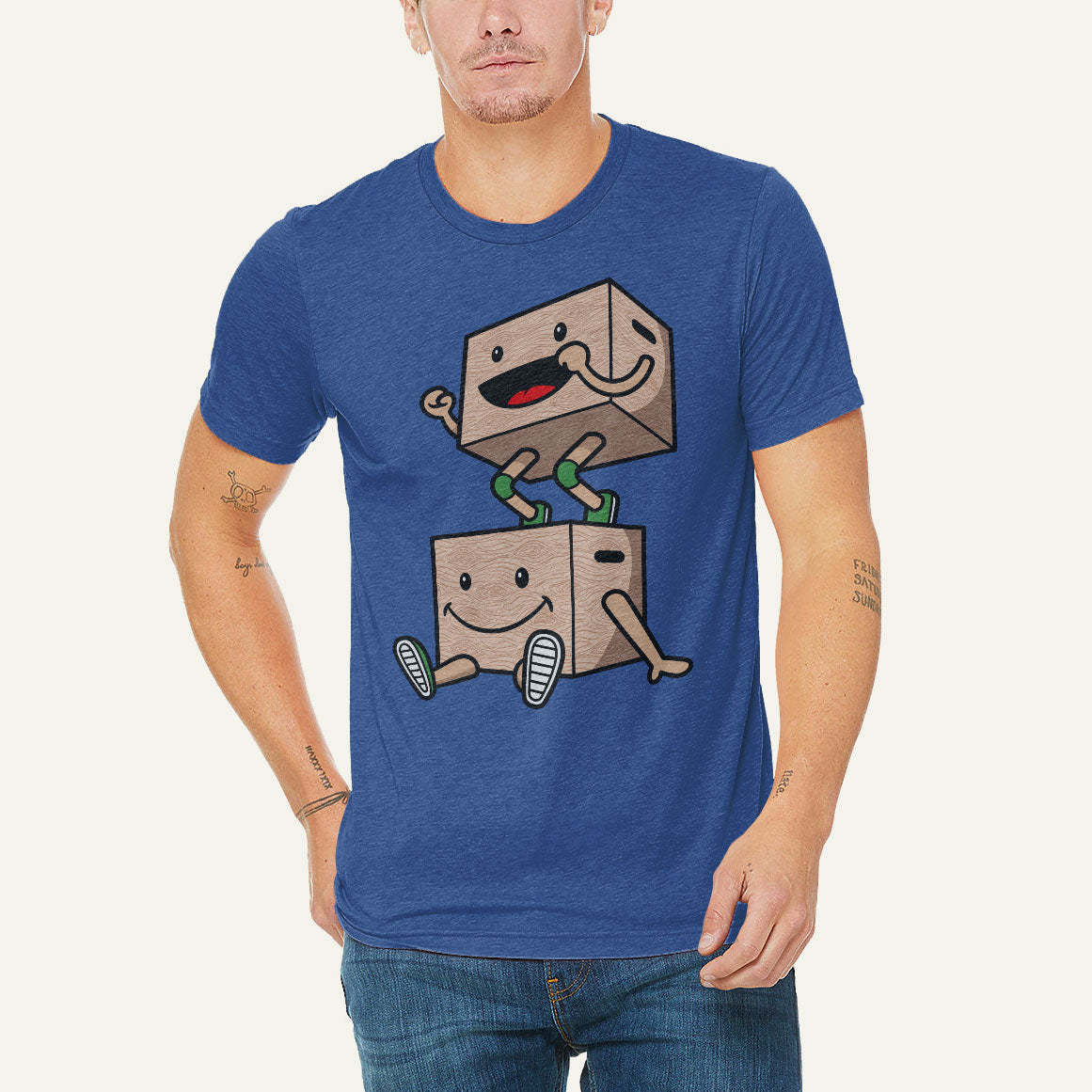 Box Jump Box Men’s Triblend T-Shirt
