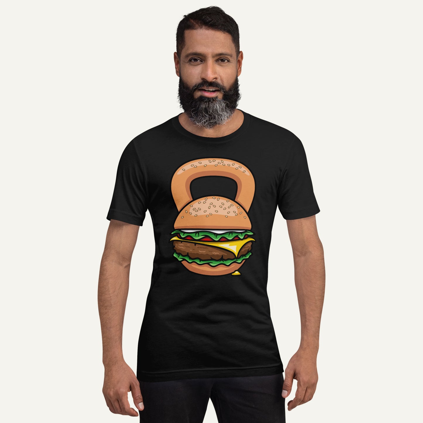 Burger Kettlebell Design Men’s Standard T-Shirt