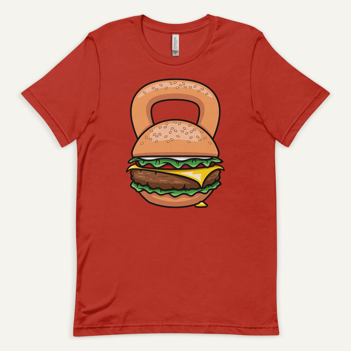 Burger Kettlebell Design Men’s Standard T-Shirt