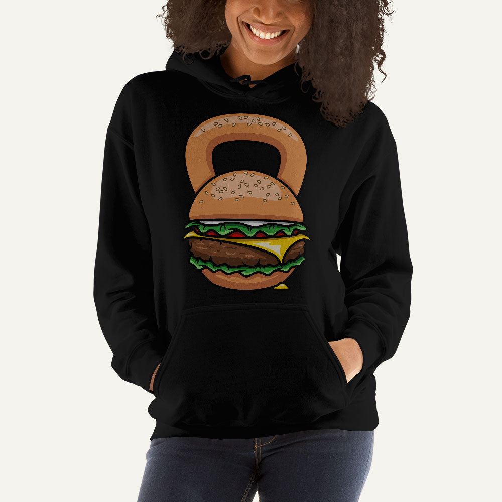 Burger Kettlebell Design Pullover Hoodie