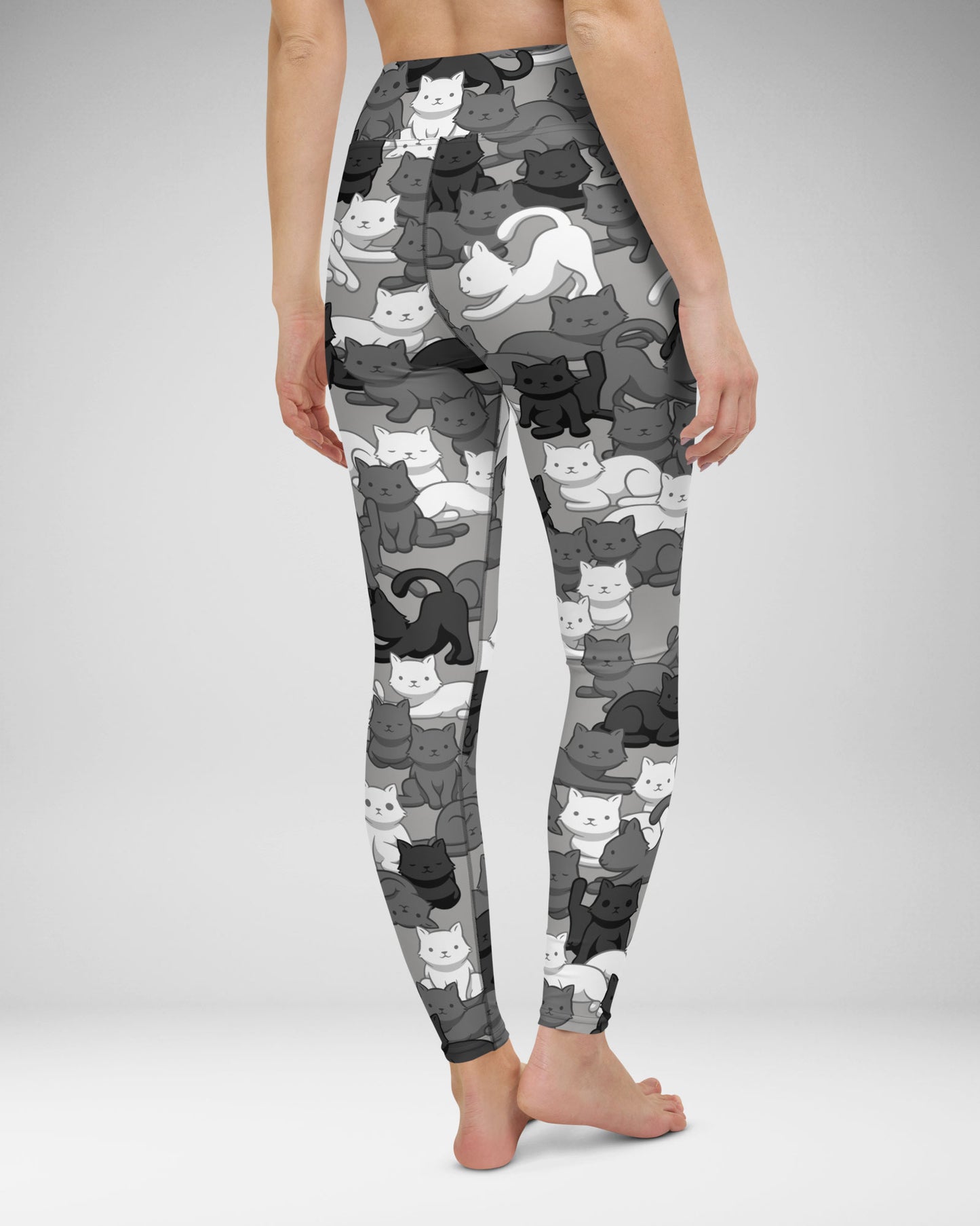 Urban Camo Cat High-Waisted Leggings