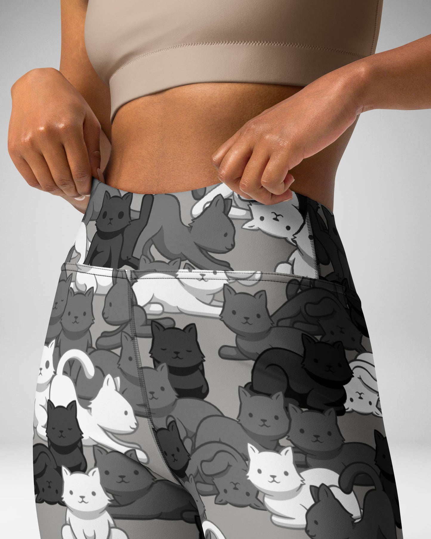 Urban Camo Cat High-Waisted Leggings