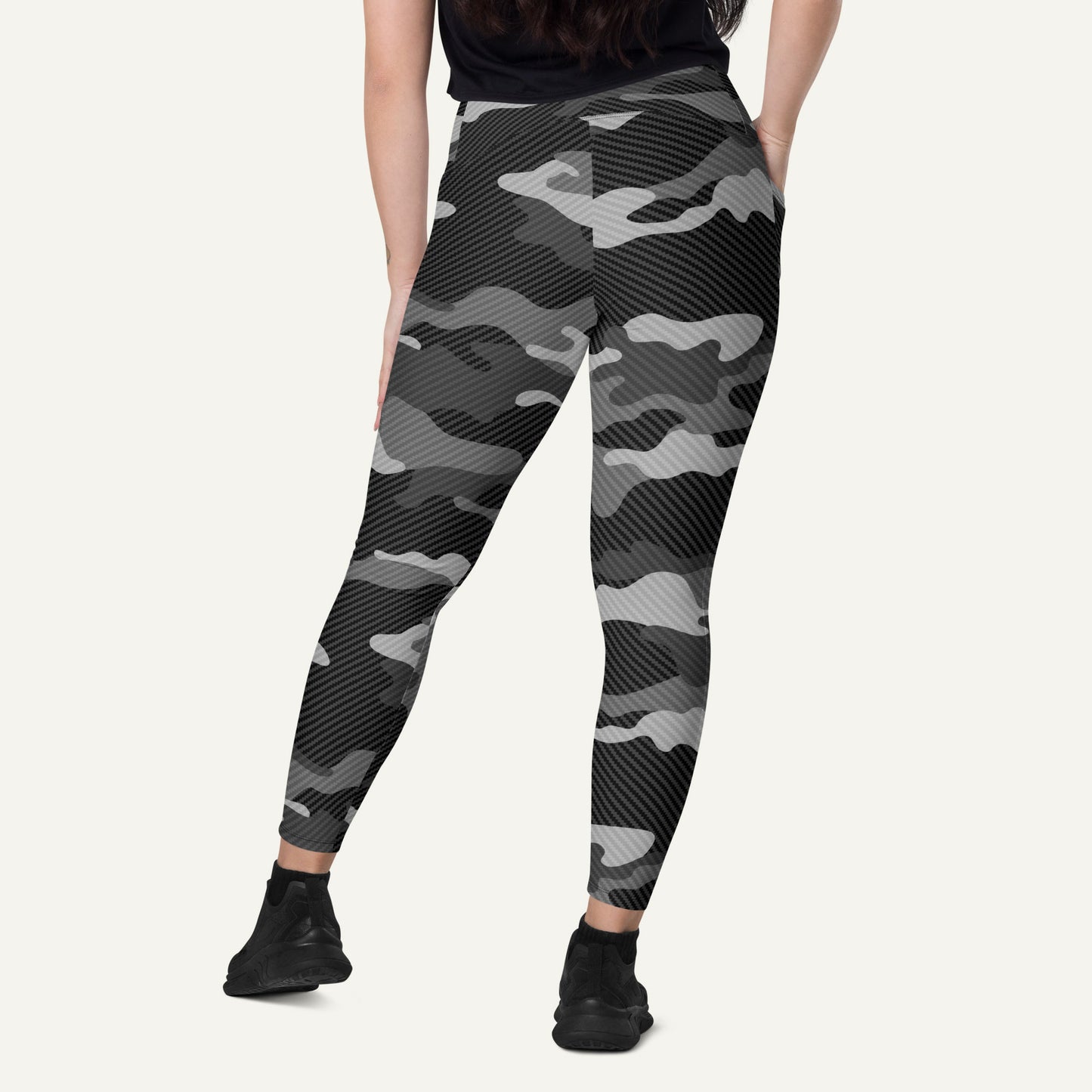 Urban Carbon Fiber Camo Crossover Pocket Leggings
