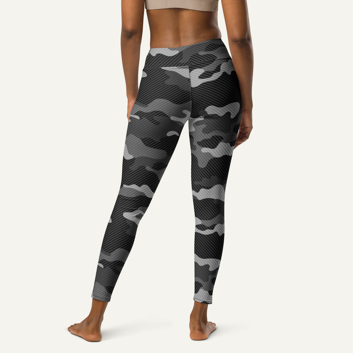 Urban Carbon Fiber Camo High-Waisted Leggings
