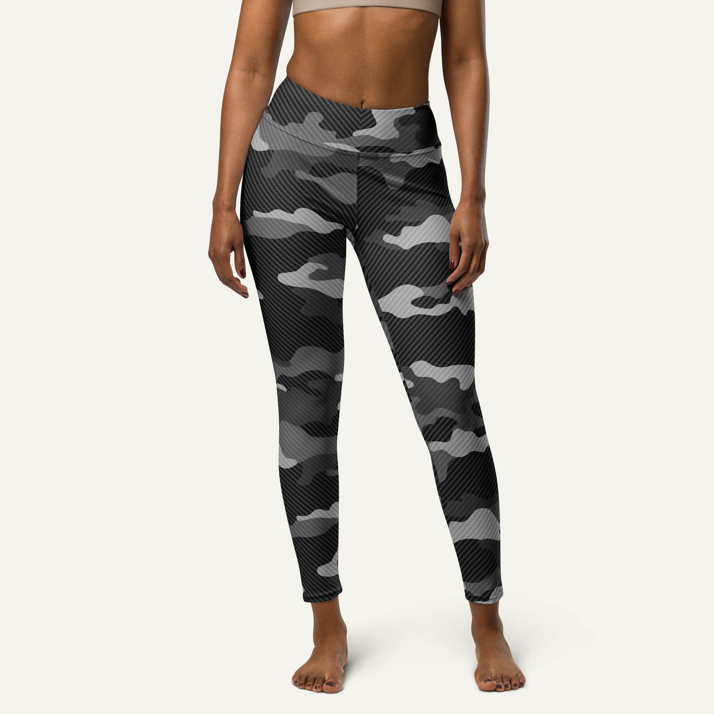 Urban Carbon Fiber Camo High-Waisted Leggings