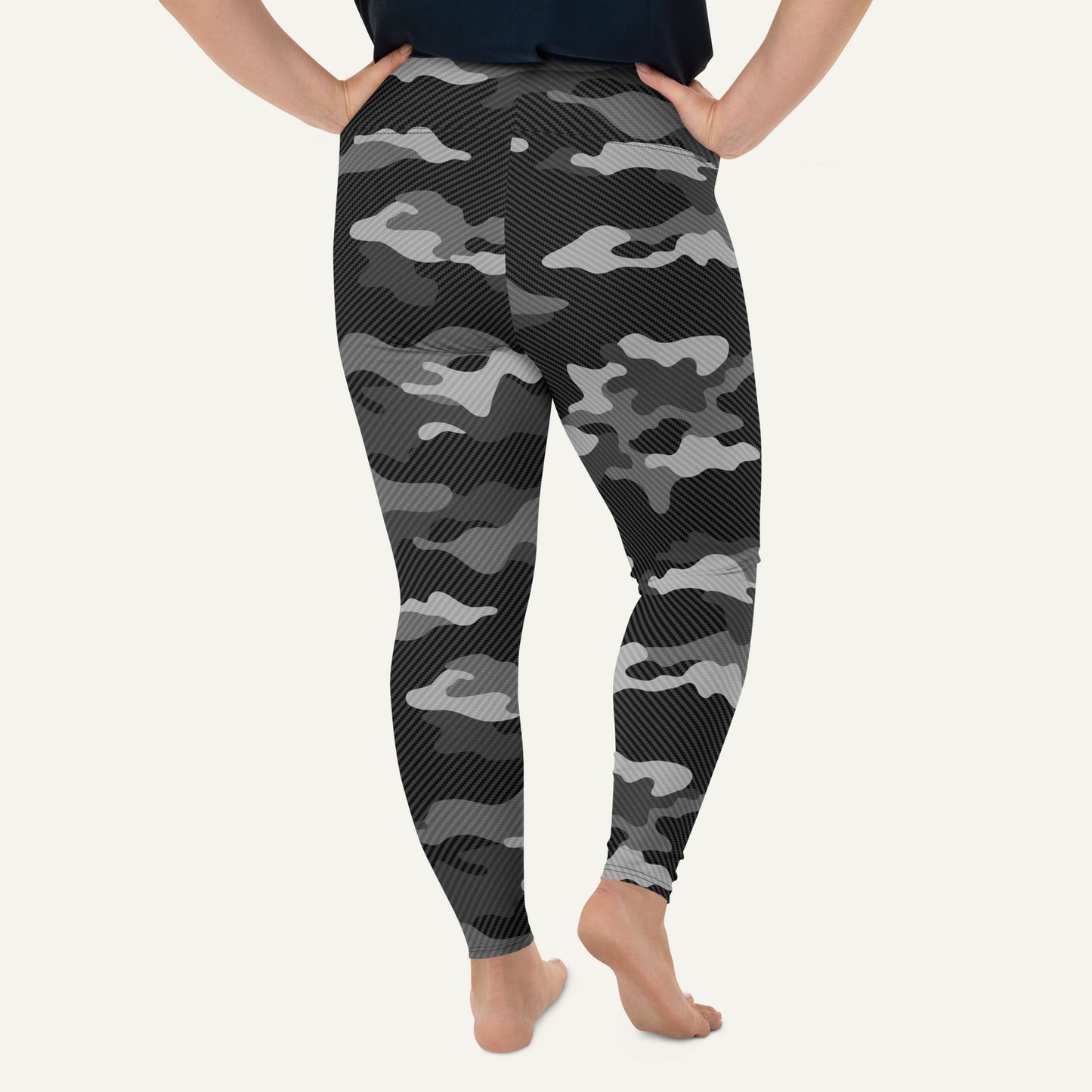 Urban Carbon Fiber Camo Plus Size Leggings