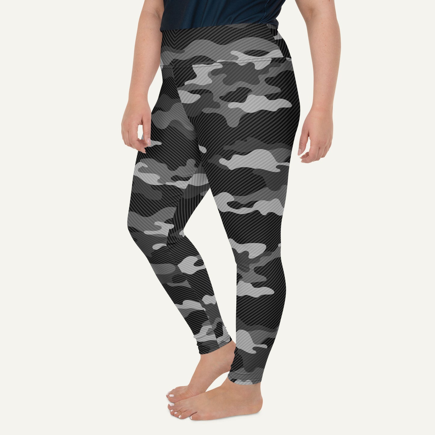 Urban Carbon Fiber Camo Plus Size Leggings