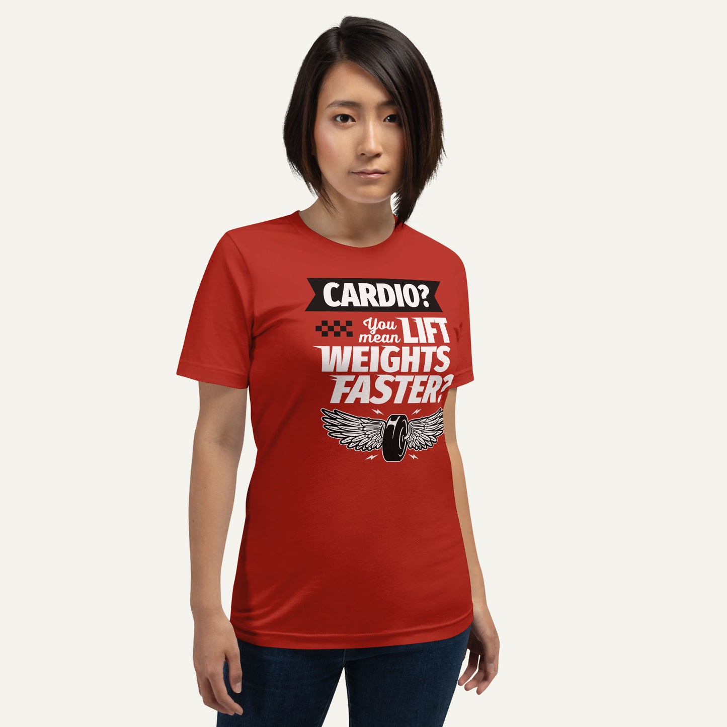 Cardio You Mean Lift Weights Faster Men’s Standard T-Shirt