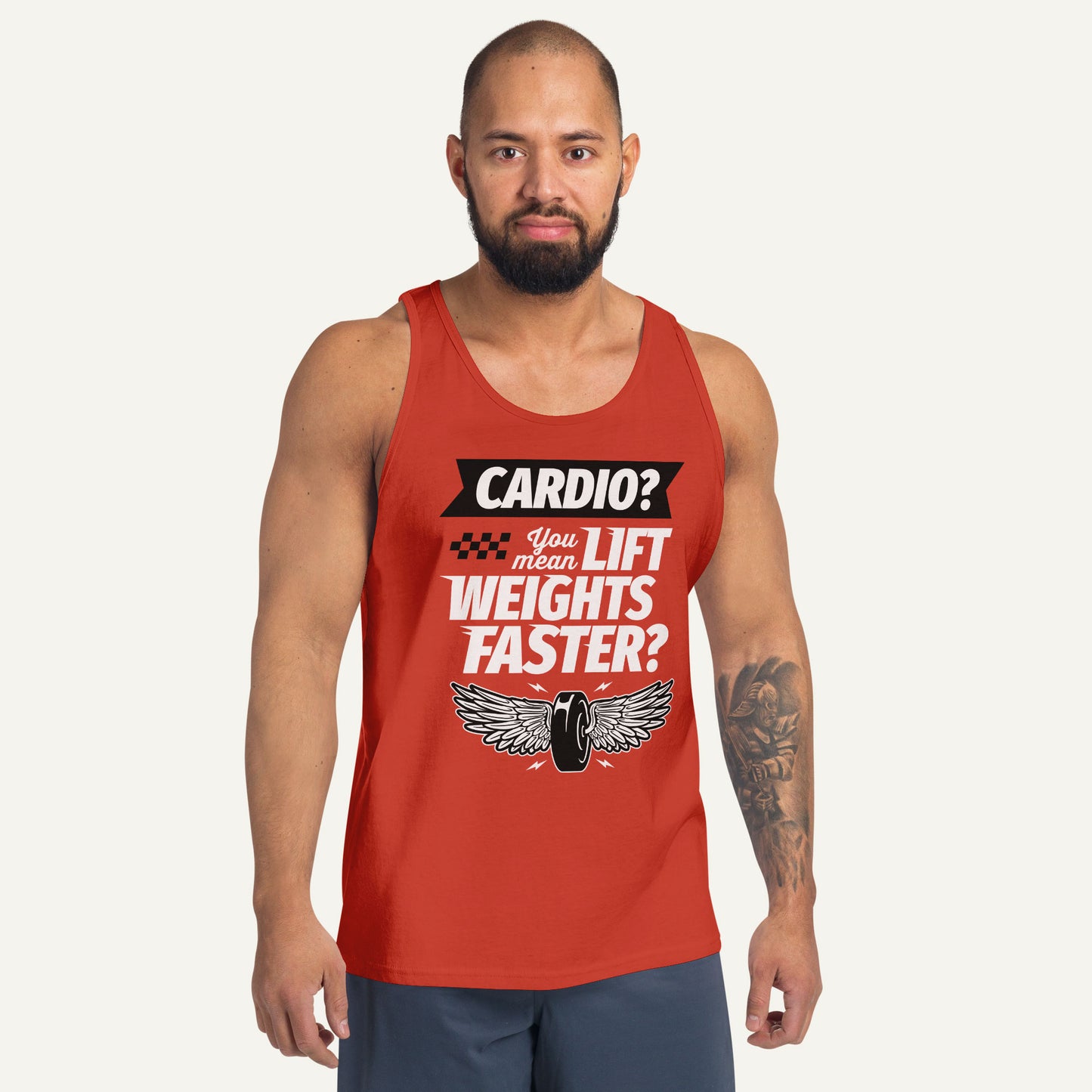 Cardio You Mean Lift Weights Faster Men’s Tank Top