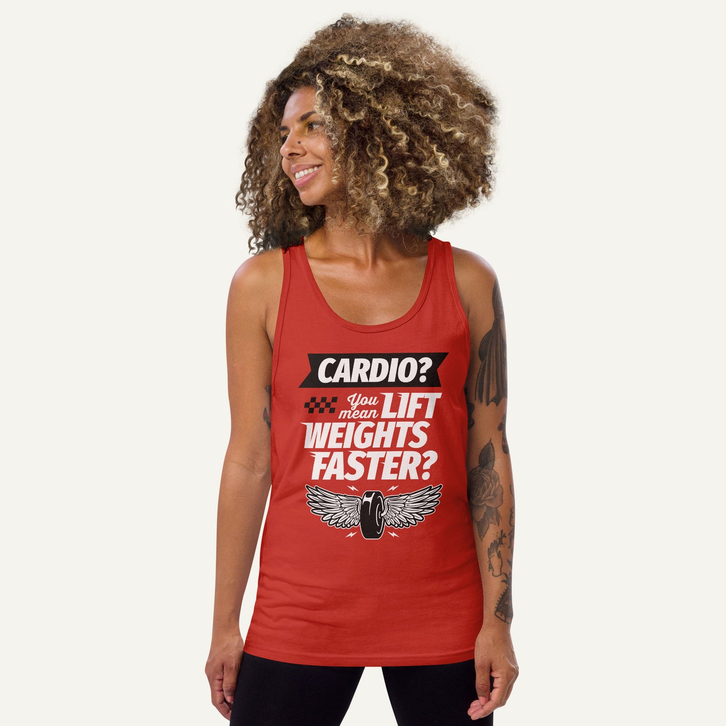 Cardio You Mean Lift Weights Faster Men’s Tank Top