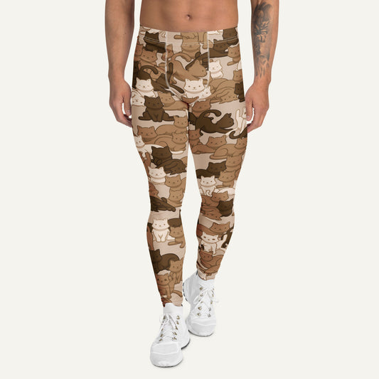 Desert Camo Cat Men's Leggings