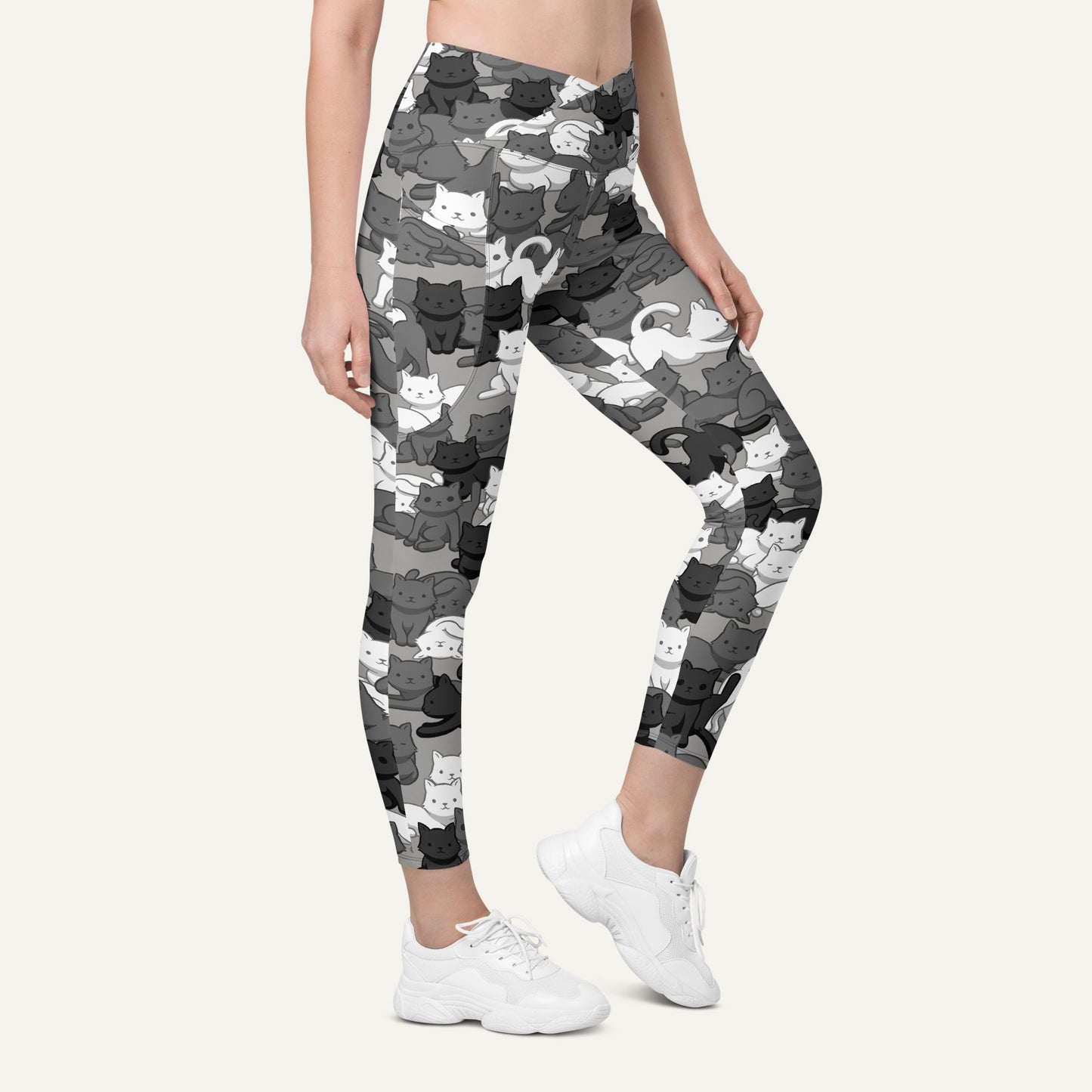 Cats Camouflage Urban Crossover Leggings With Pockets
