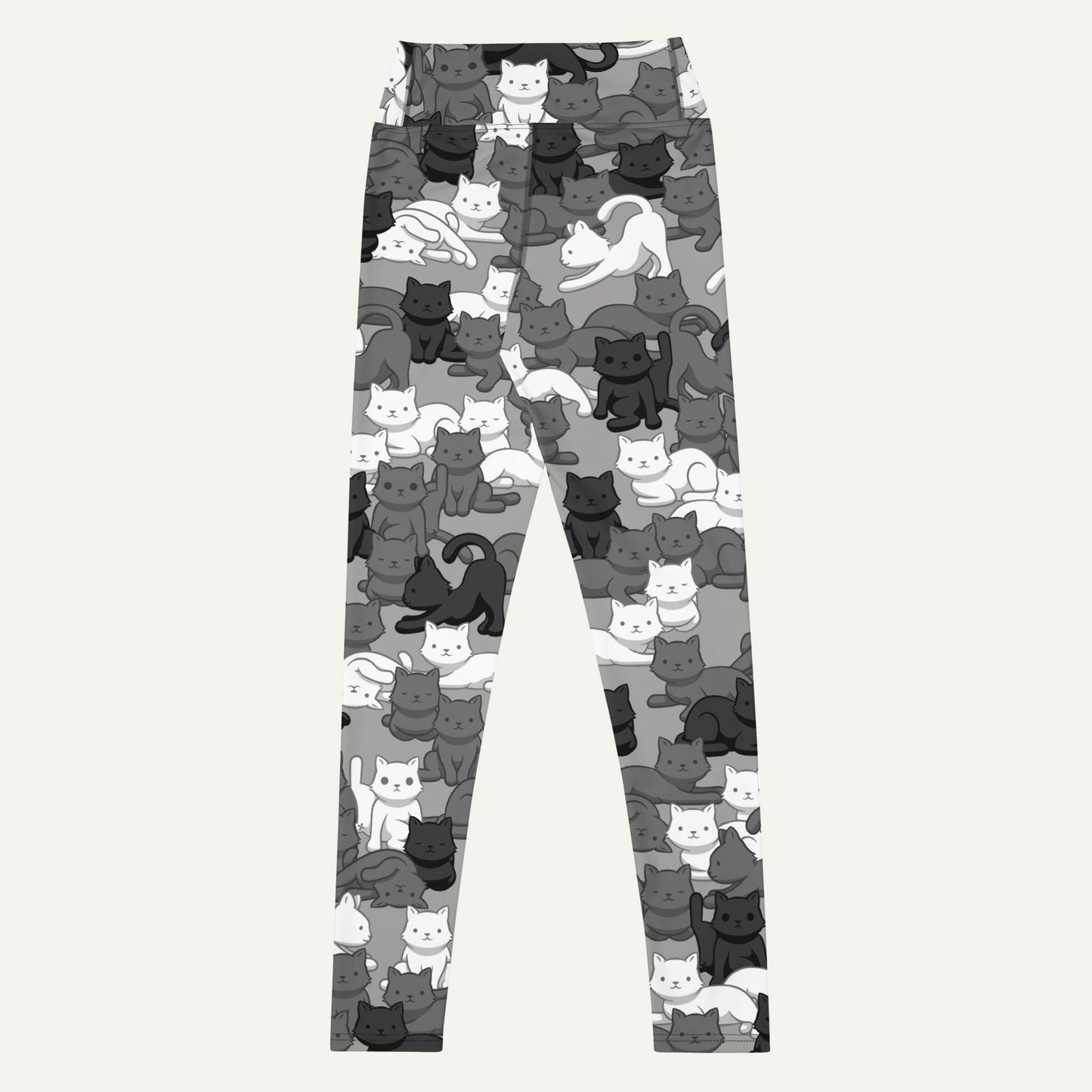 Cats Camouflage Urban High-Waisted Leggings