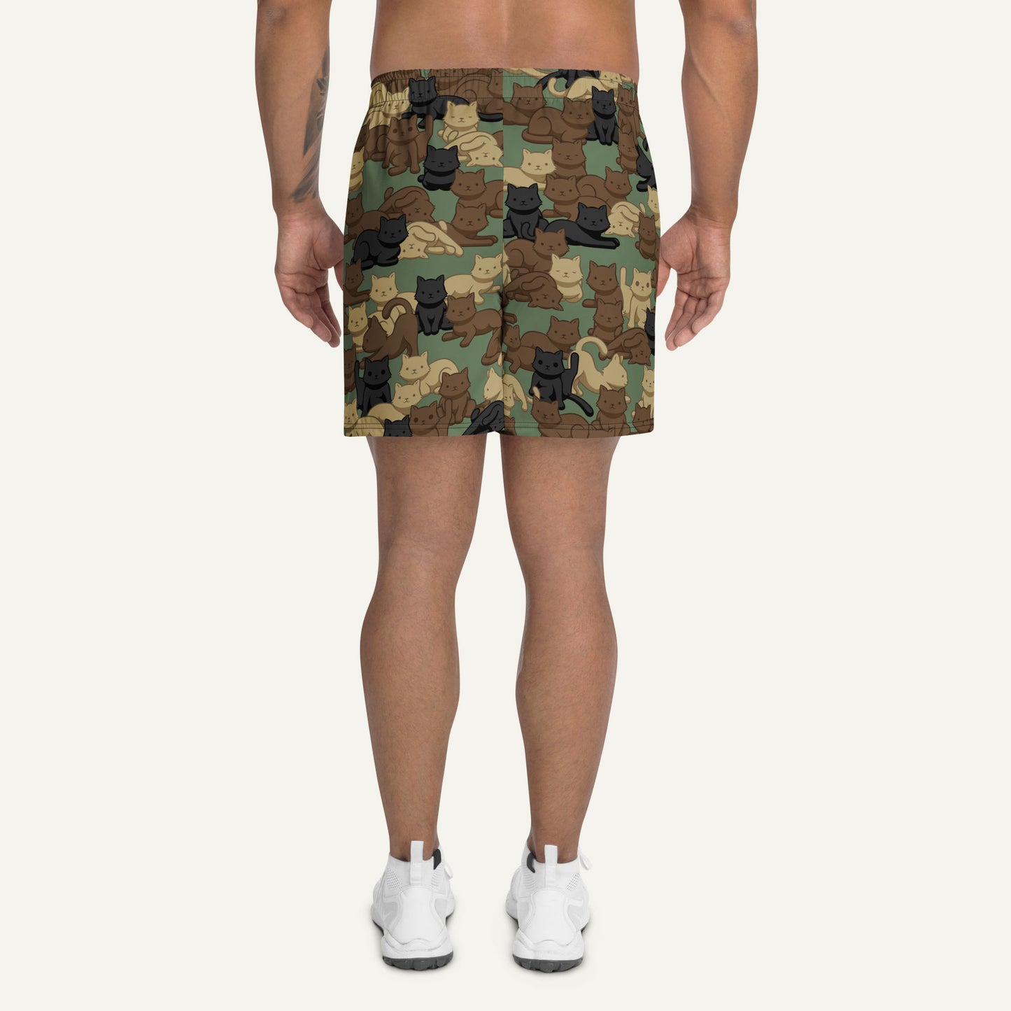 Woodland Camo Cat Athletic Shorts