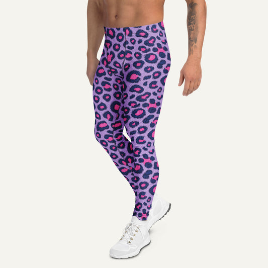 Cyberpunk Leopard Print Men’s Leggings