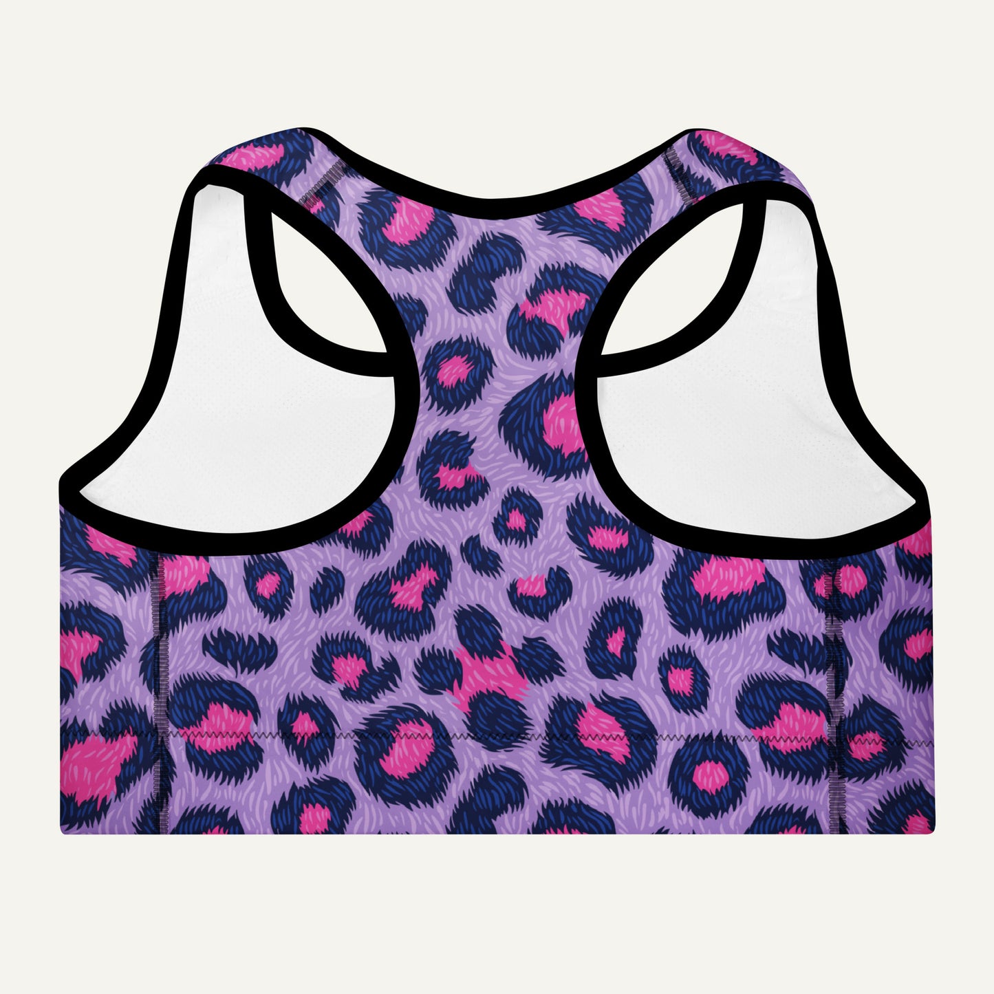 Cyberpunk Leopard Print Padded Sports Bra