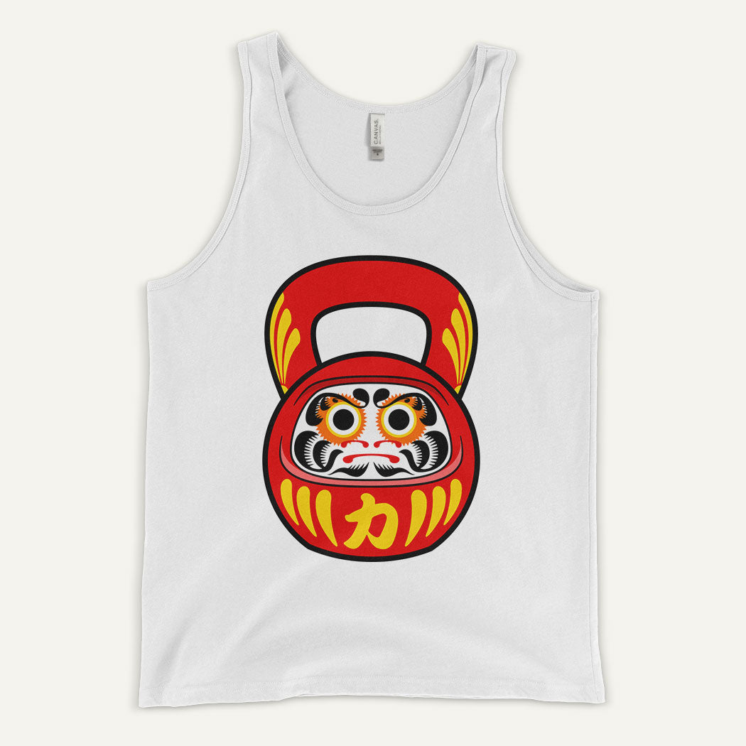 Daruma Doll Kettlebell Design Men's Tank Top