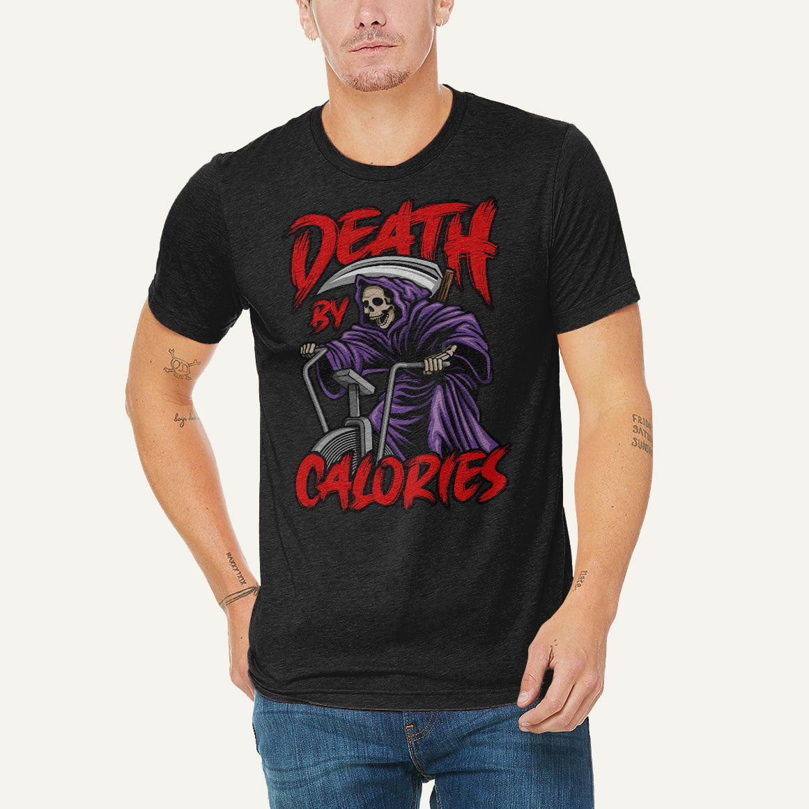 Death By Calories Men’s Triblend T-Shirt