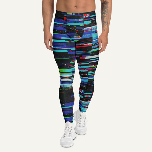 Digital Glitch Men’s Leggings