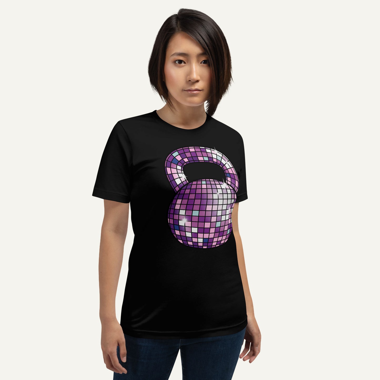 Disco Ball Kettlebell Design Standard T-Shirt