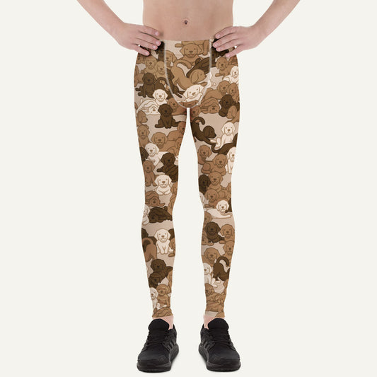 Desert Camo Dog Men's Leggings