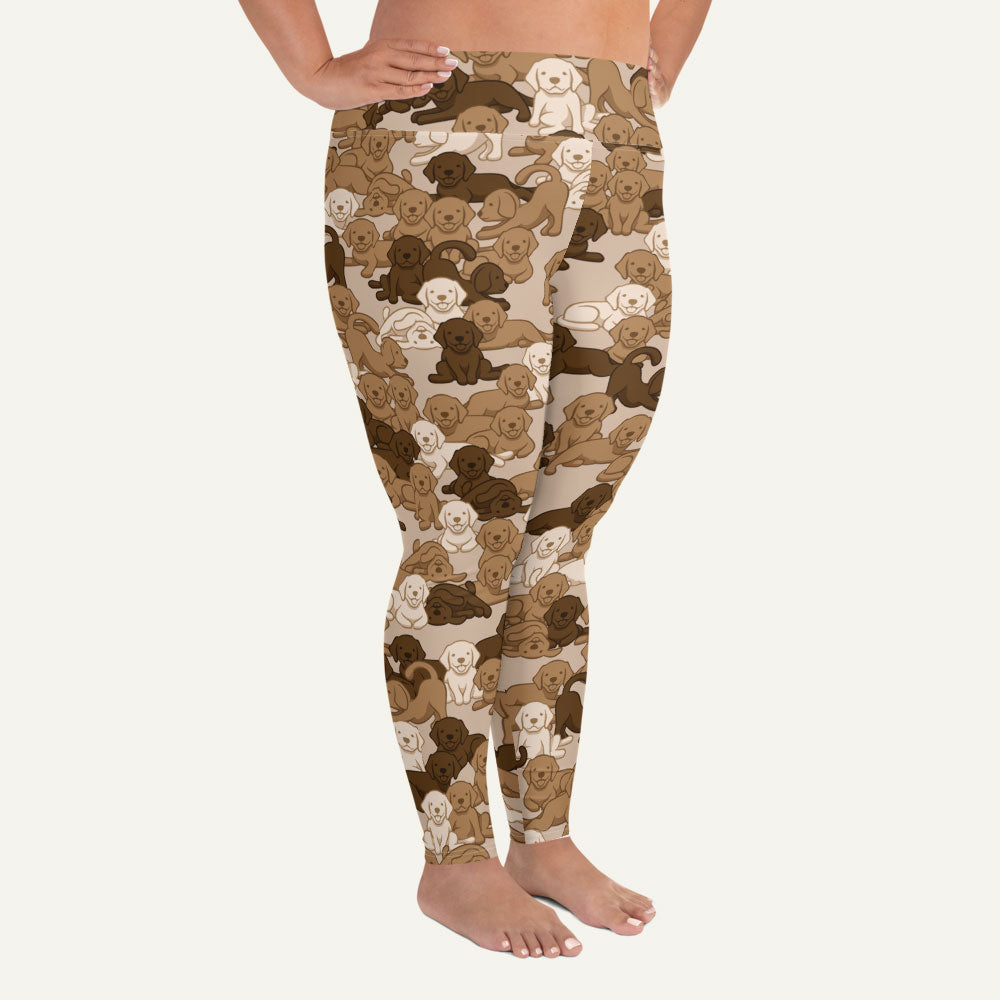 Desert Camo Dog Plus Size Leggings