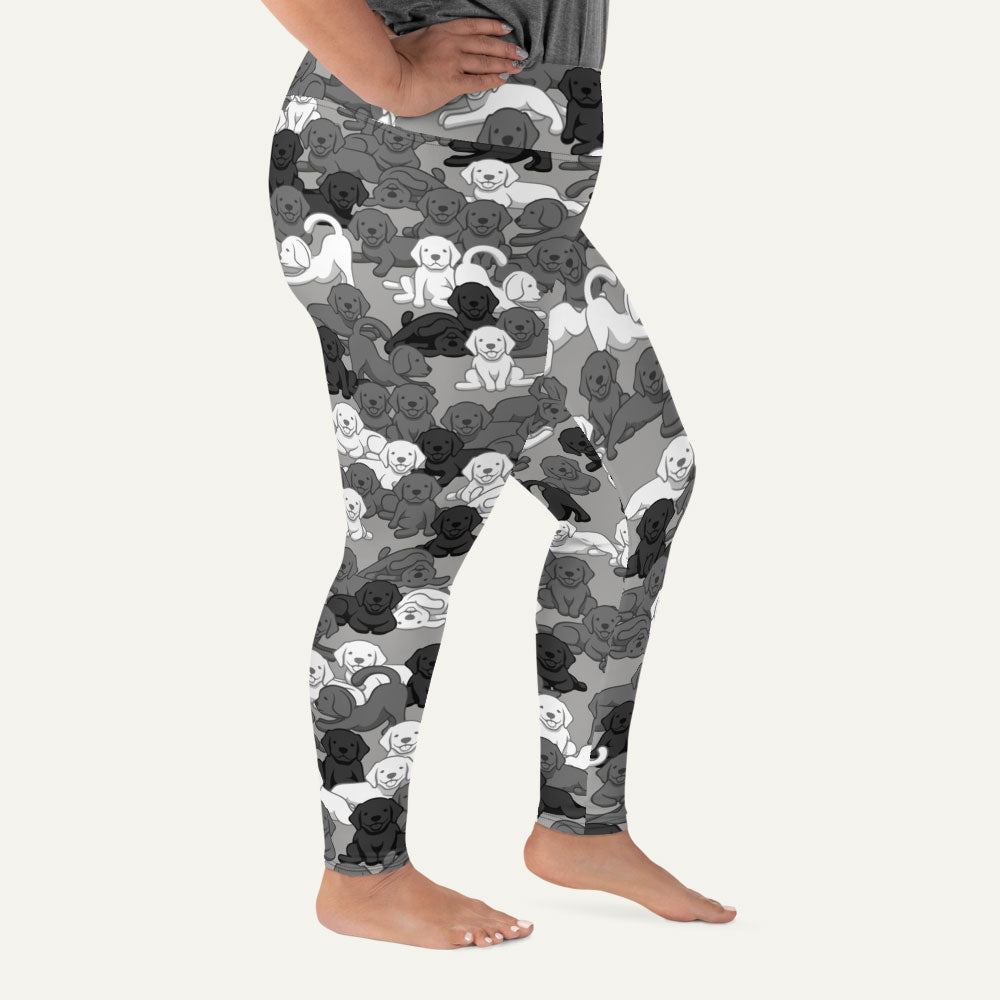Urban Camo Dog Plus Size Leggings