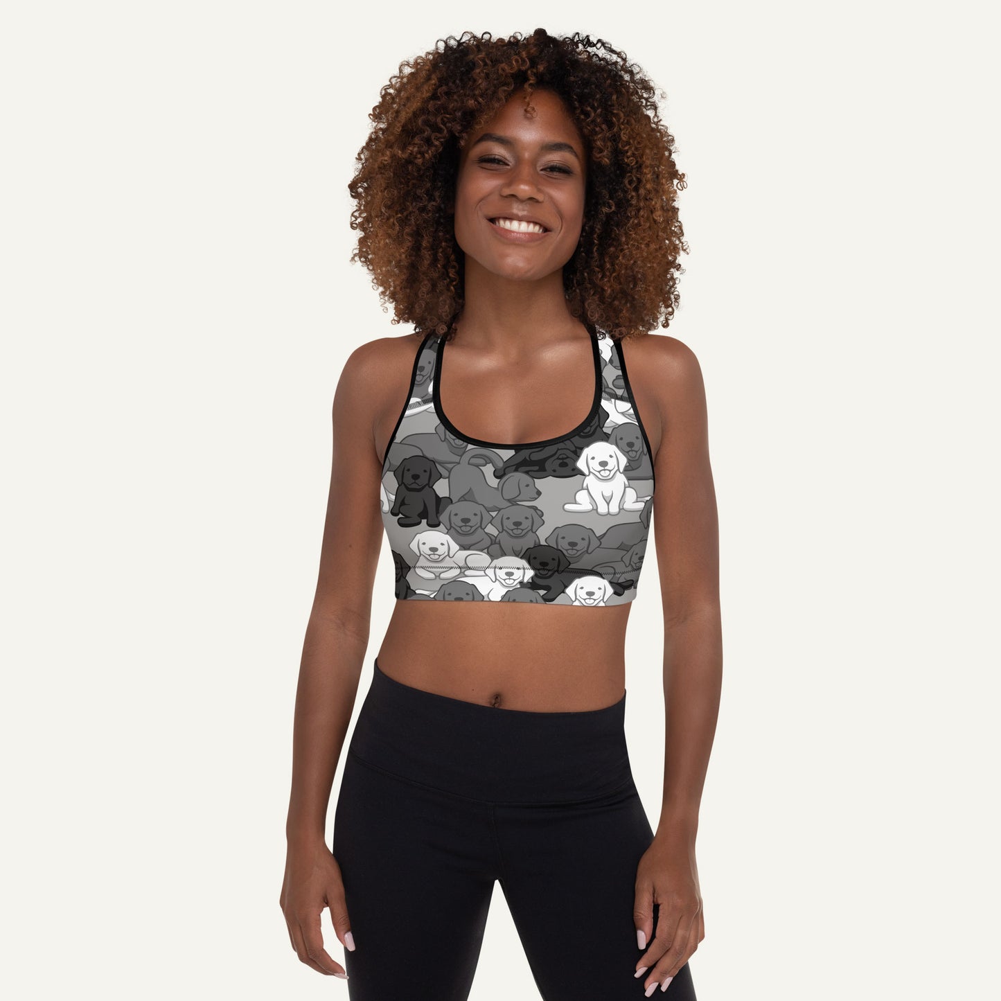 Dogs Camouflage Urban Padded Sports Bra
