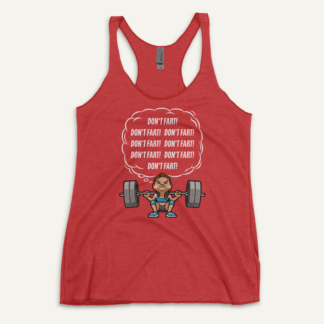 Don’t Fart Squat Racerback Tank Top