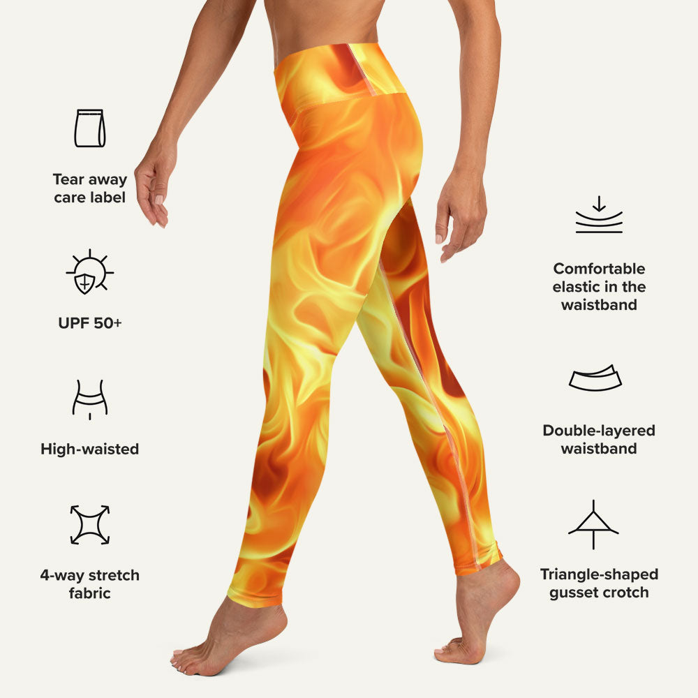 Fire High-Waisted Leggings