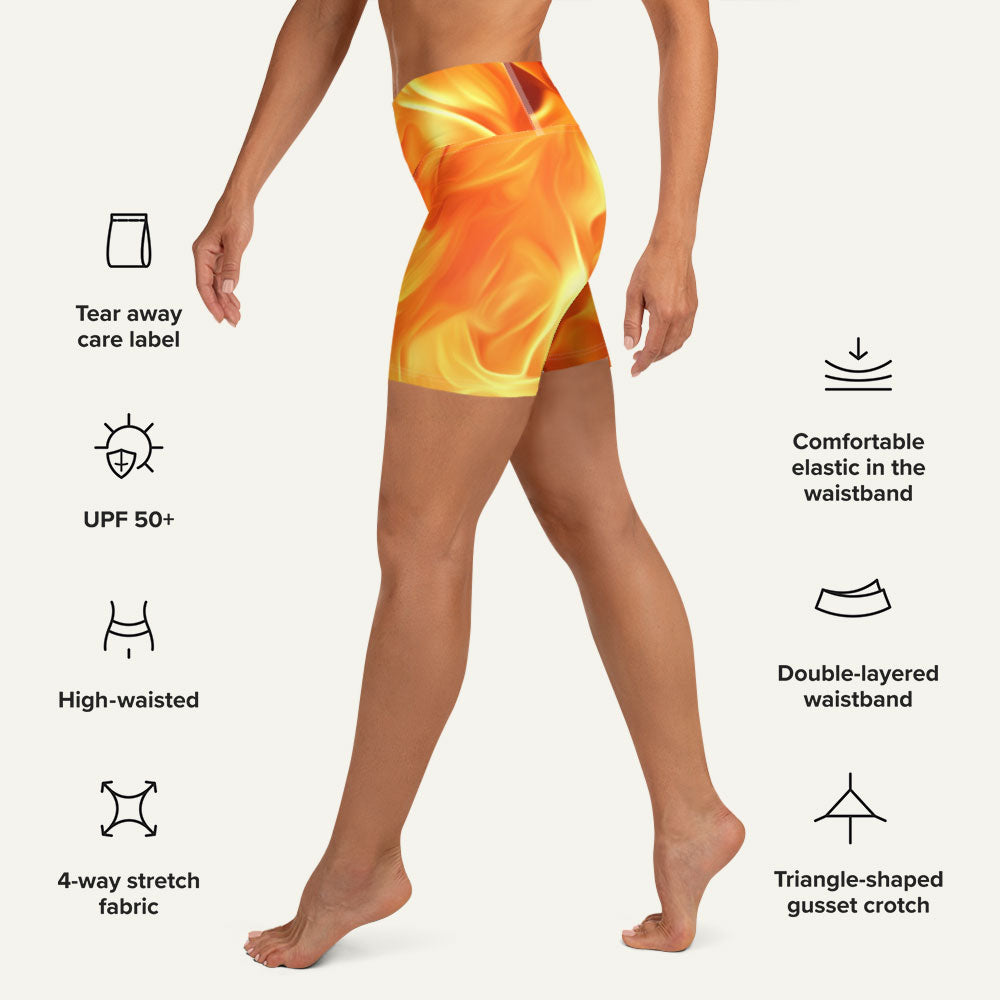 Fire High-Waisted Shorts