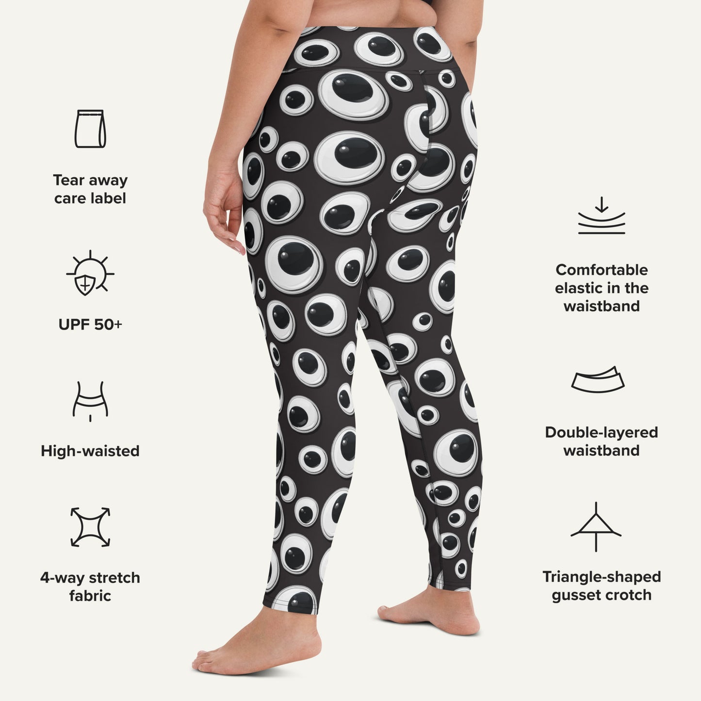Googly Eyes High-Waisted Leggings