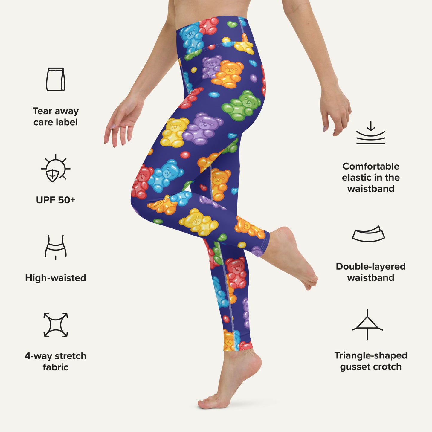 Gummy Bears High-Waisted Leggings
