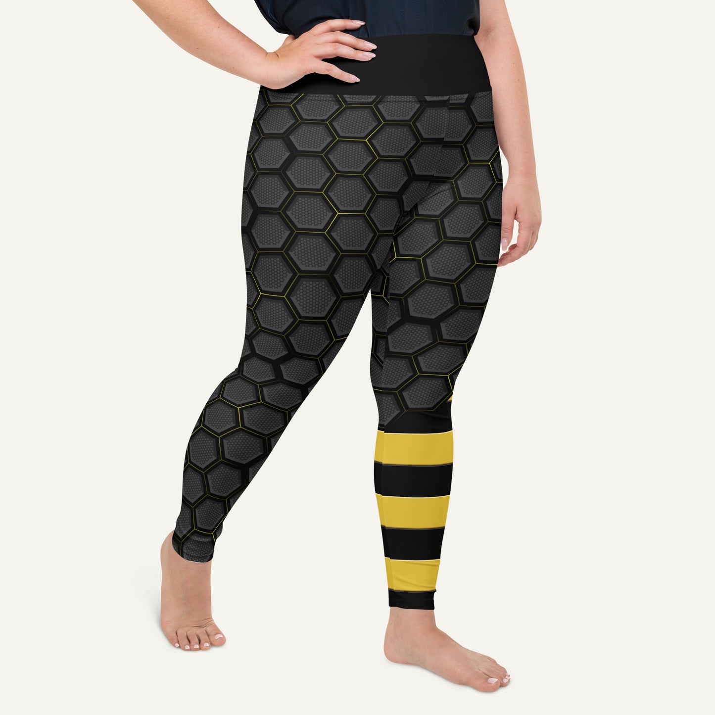 Honeycomb Hex Plus Size Leggings