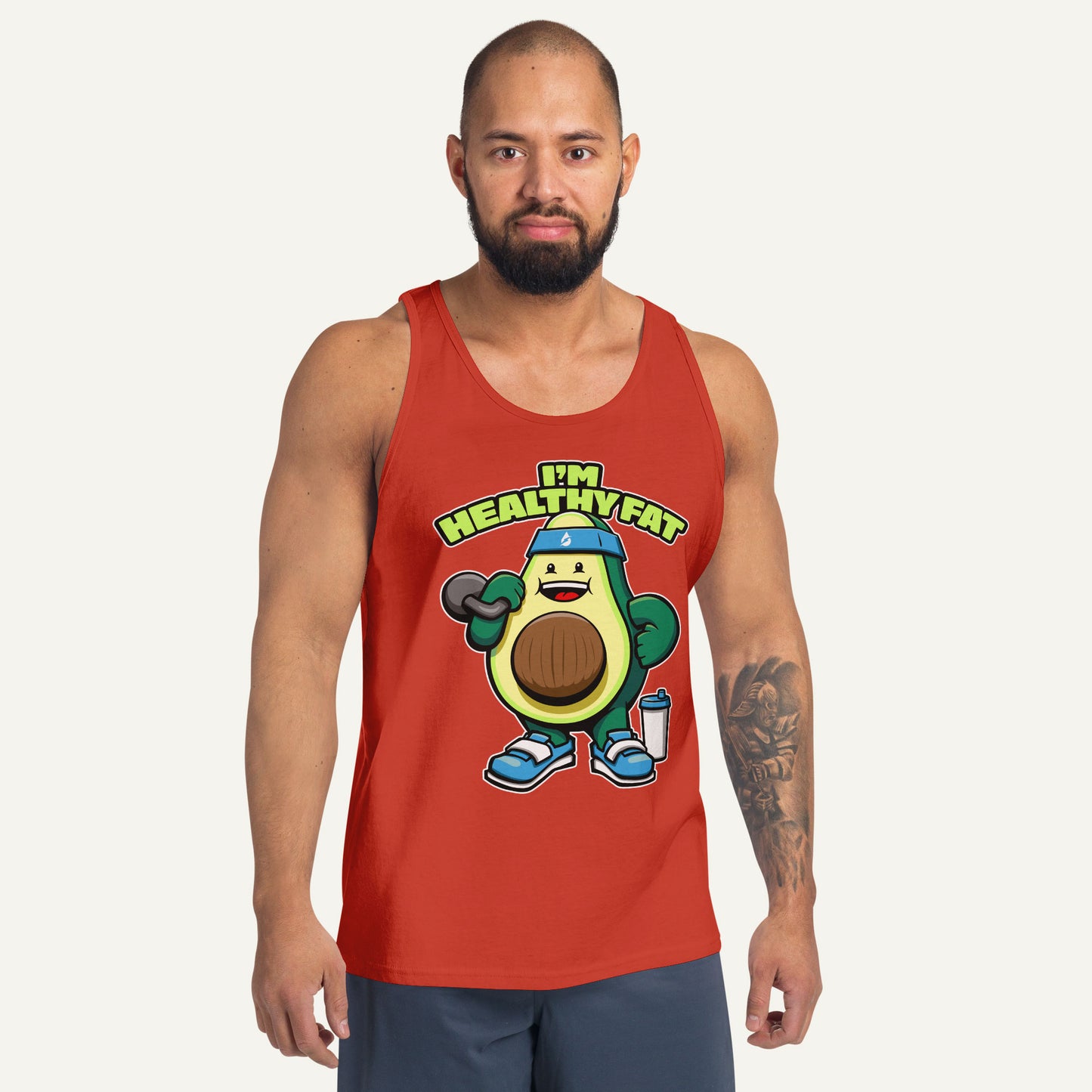I'm Healthy Fat Avocado Men's Tank Top