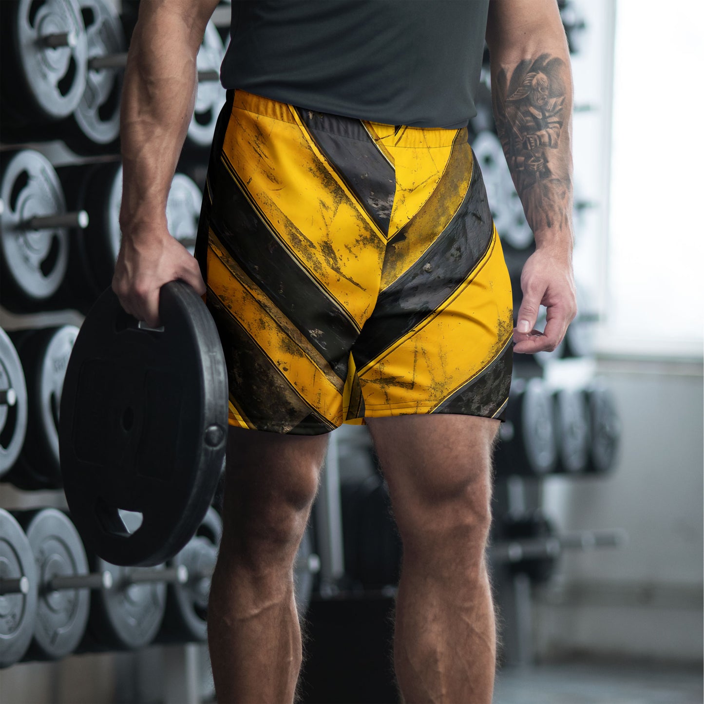 Industrial Warning Athletic Shorts