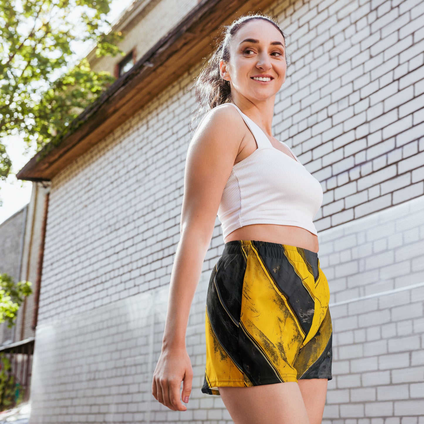 Industrial Warning Women's Athletic Shorts