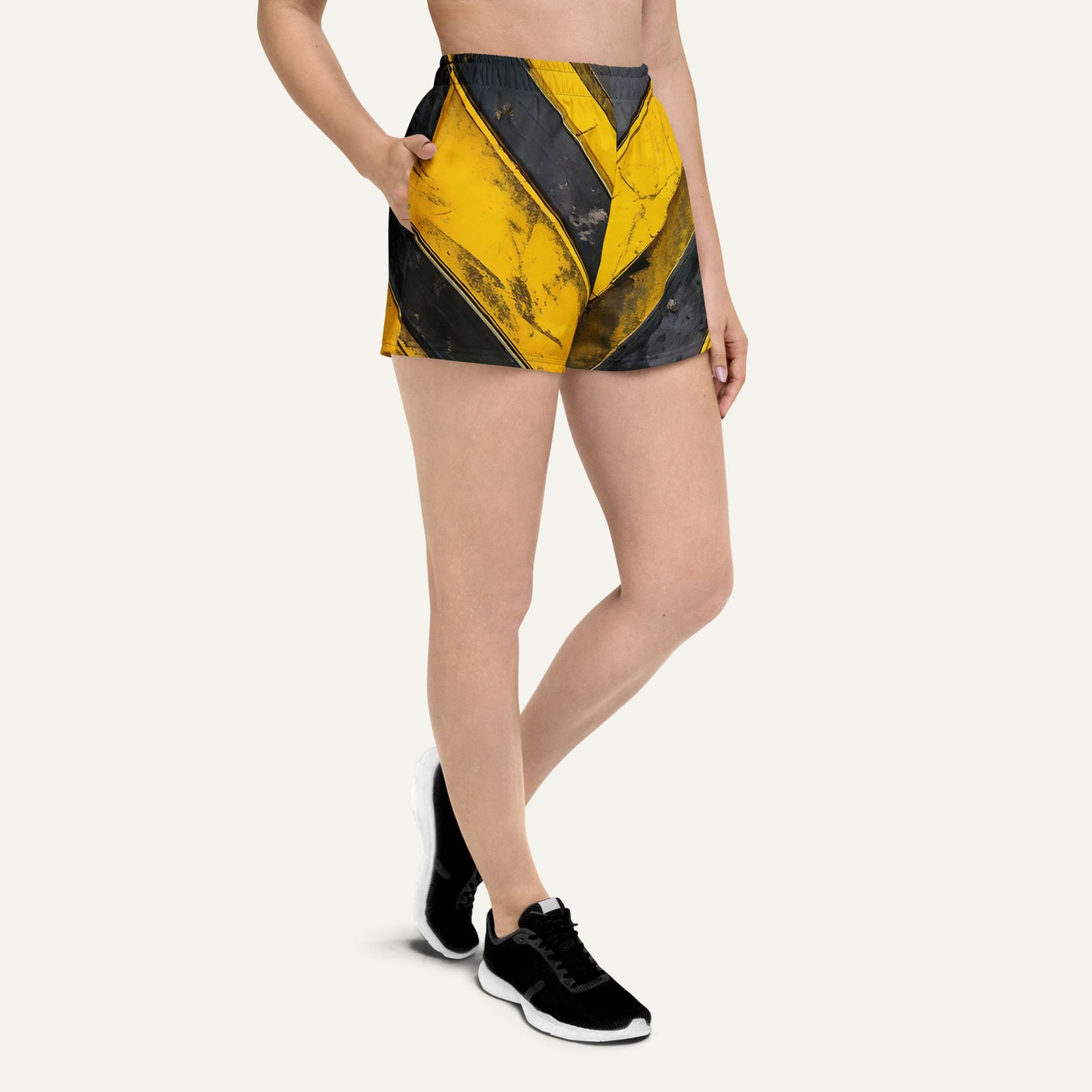 Industrial Warning Women's Athletic Shorts