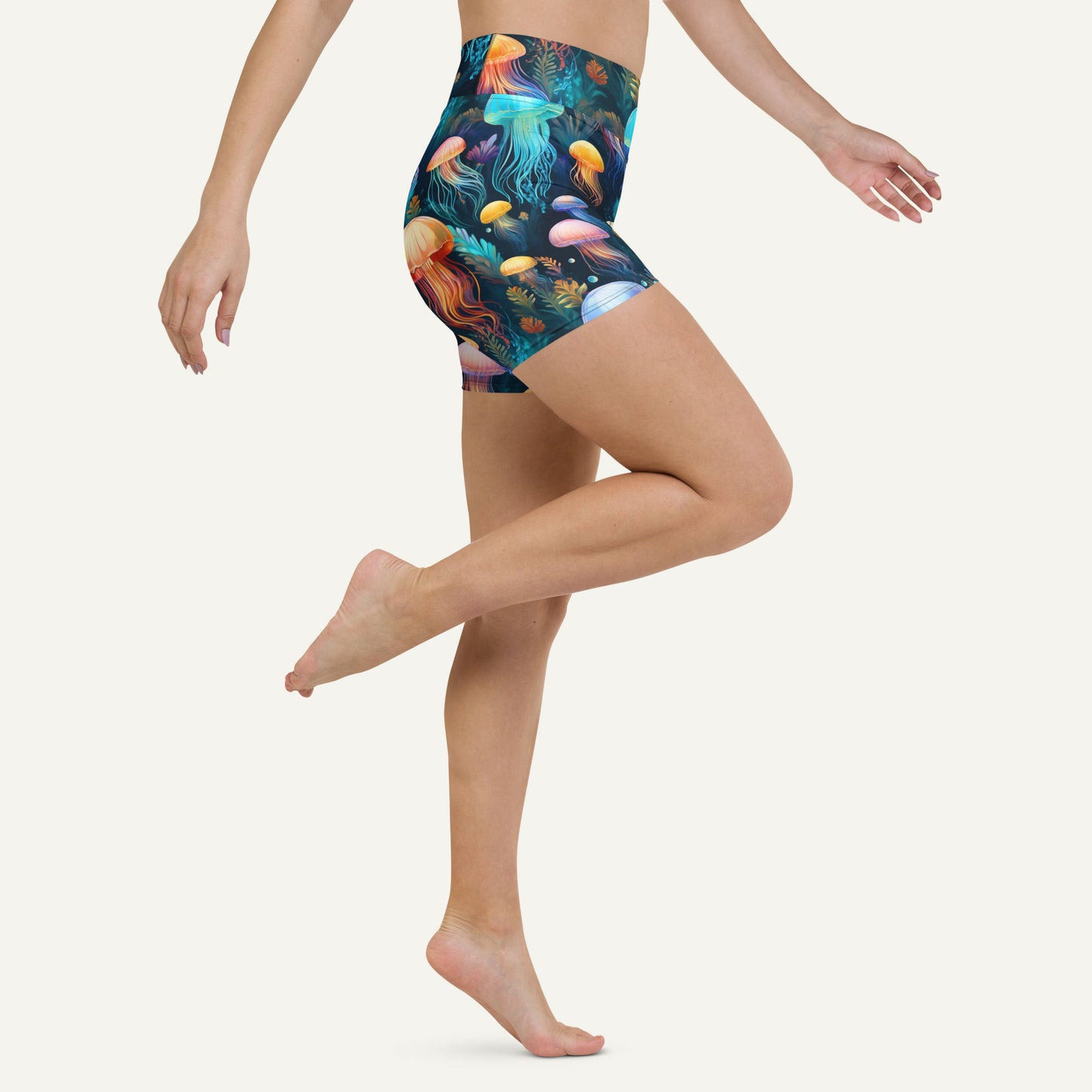 Jellyfish Attack High-Waisted Shorts