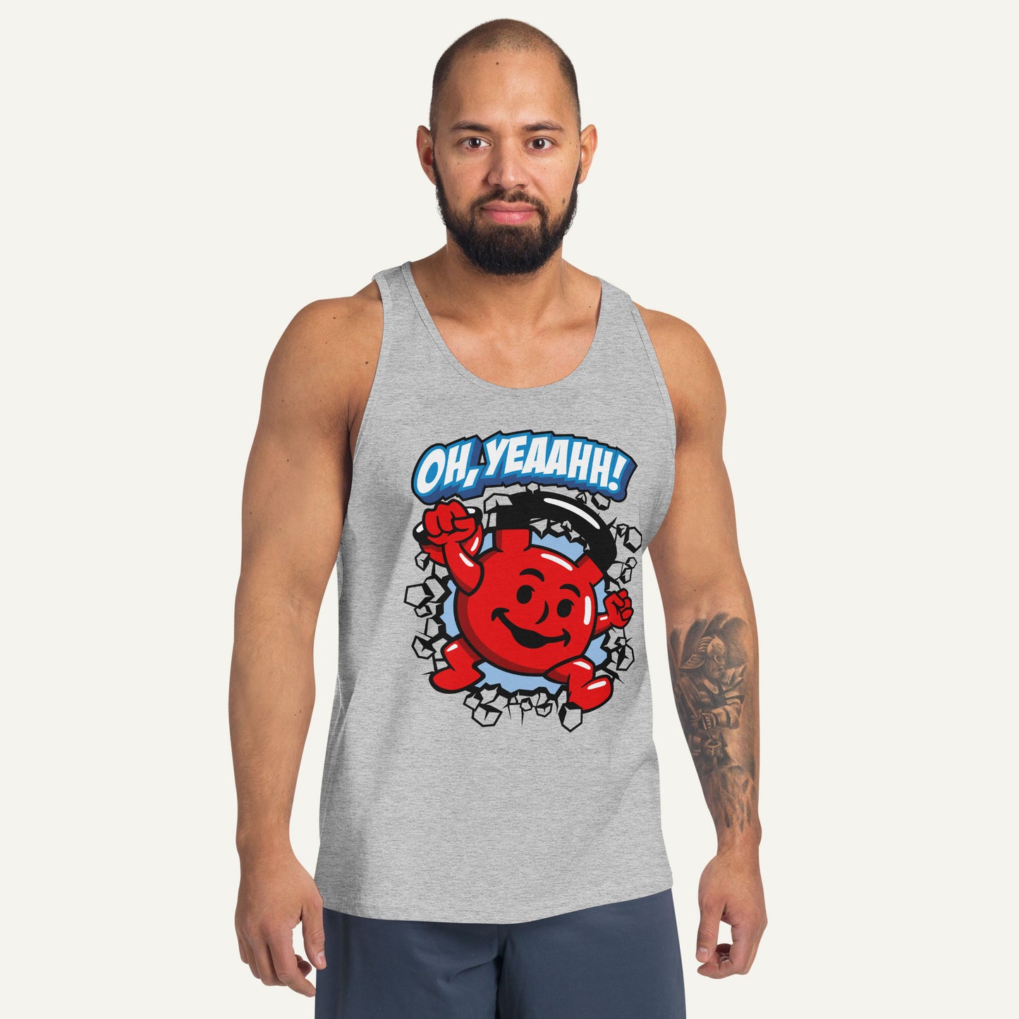 Kettlebell Man Oh Yeah Men's Tank Top