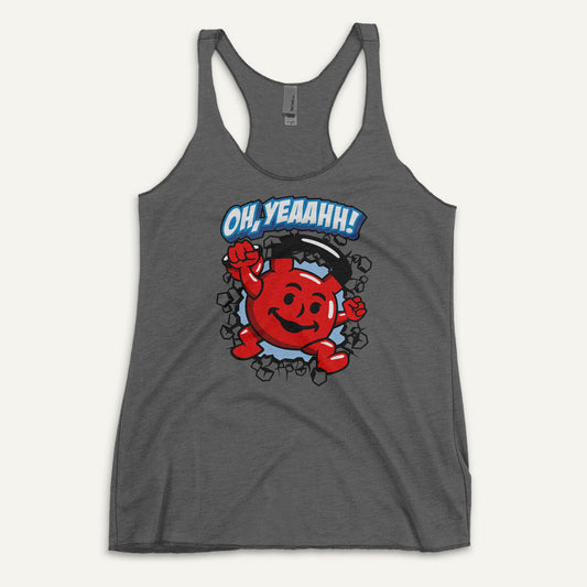 Kettlebell Man Oh Yeah Racerback Tank Top
