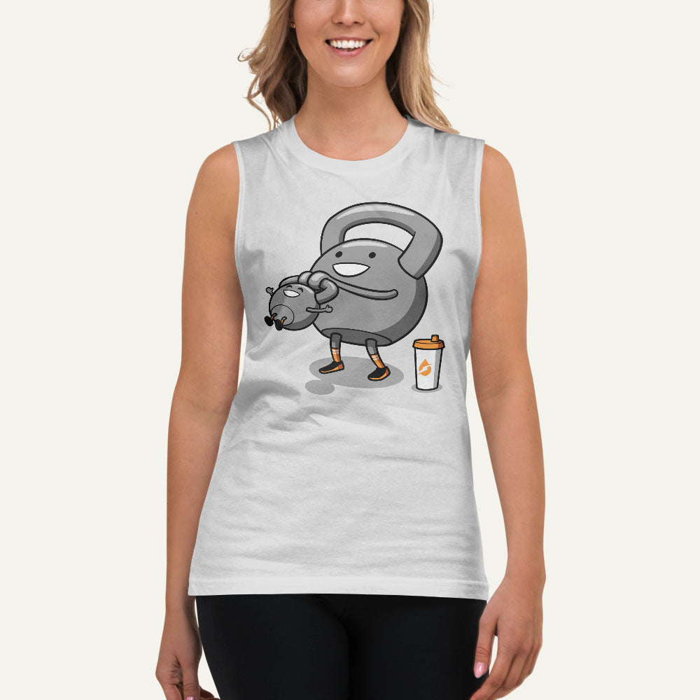Kettlebell Swinging Baby Kettlebell Muscle Tank