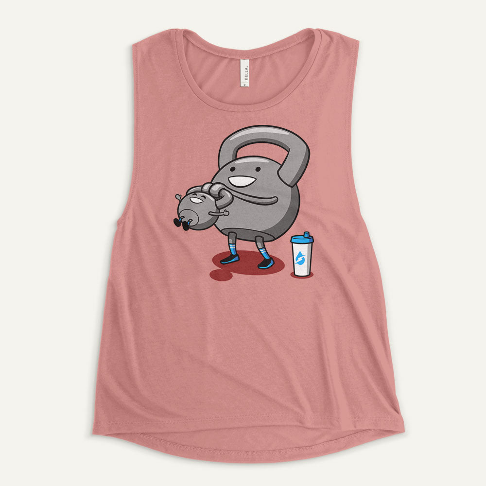 Kettlebell Swinging Baby Kettlebell Women's Muscle Tank