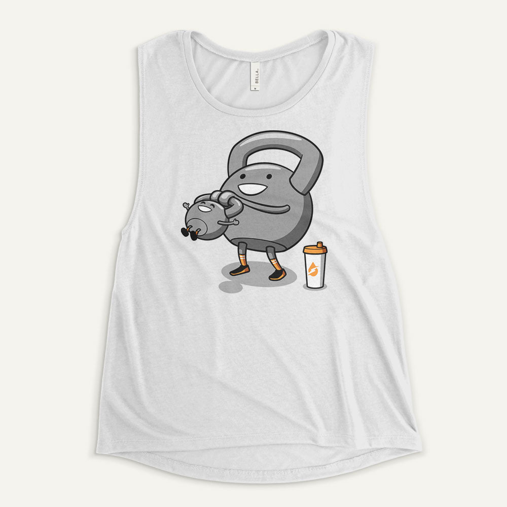 Kettlebell Swinging Baby Kettlebell Women's Muscle Tank