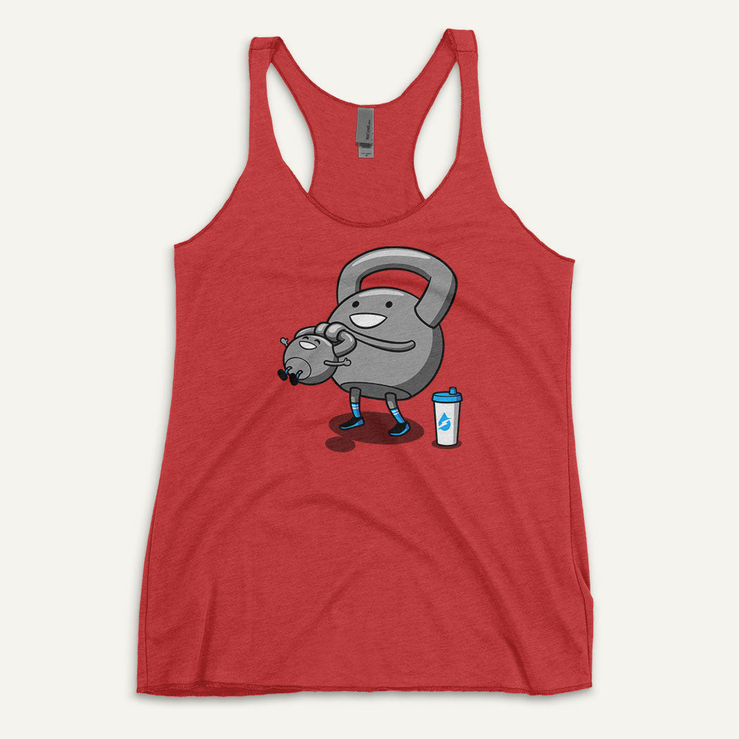 Kettlebell Swinging Baby Kettlebell Women's Tank Top