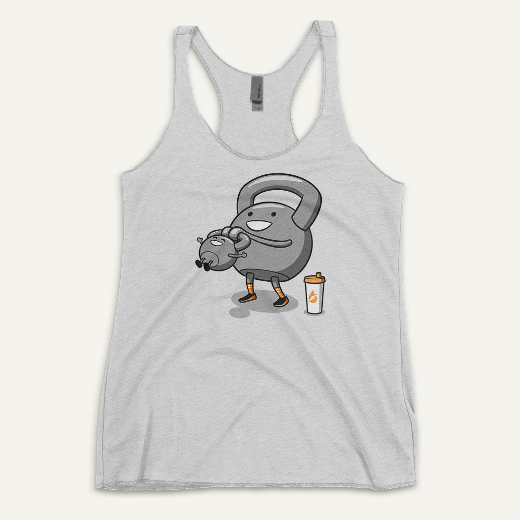 Kettlebell Swinging Baby Kettlebell Women's Tank Top