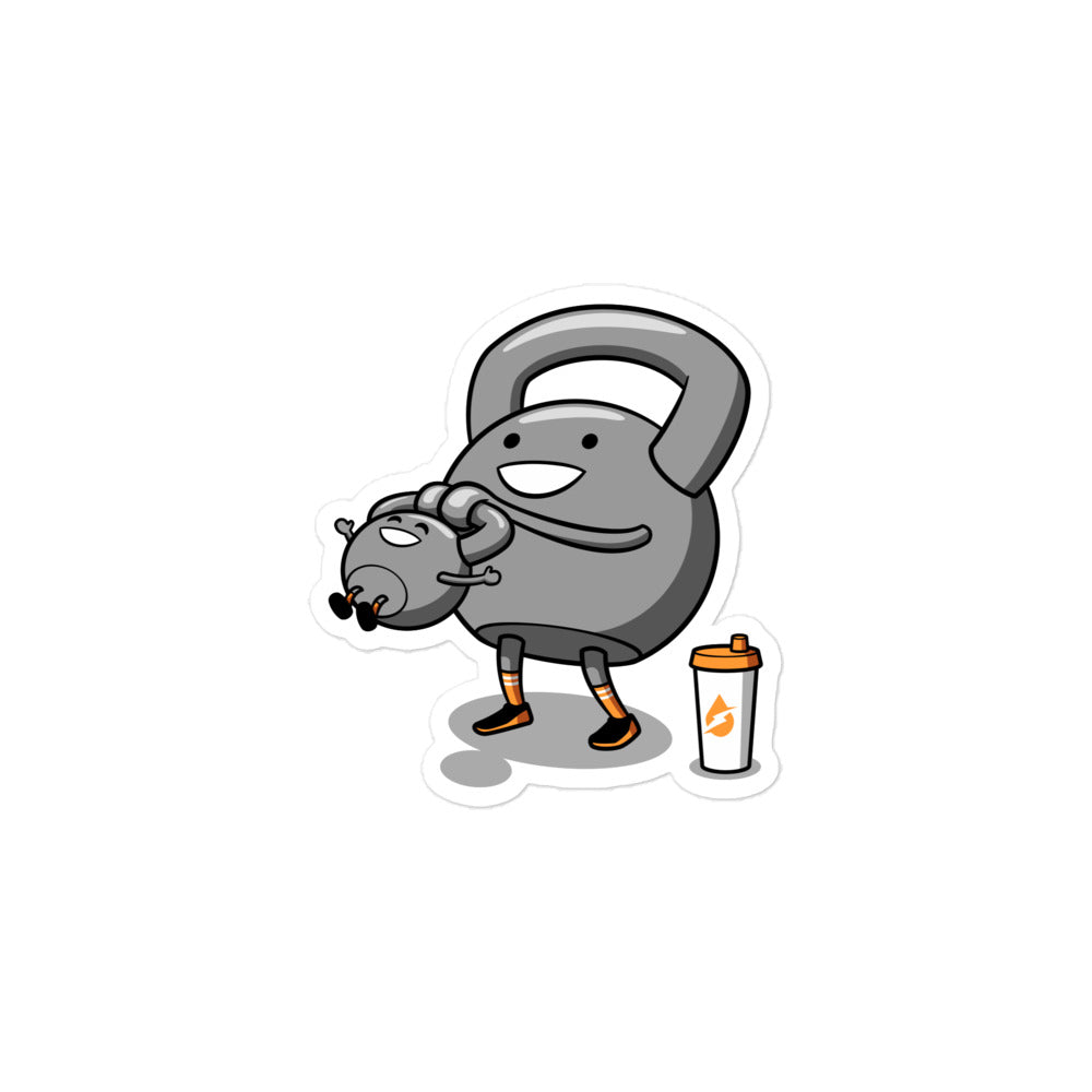 Kettlebell Swinging Baby Kettlebell Sticker