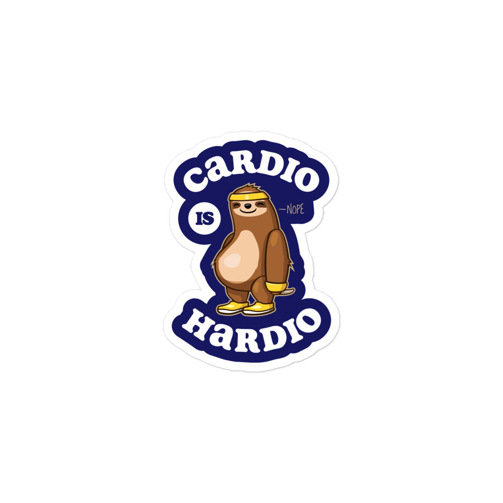 Cardio Is Hardio Sticker